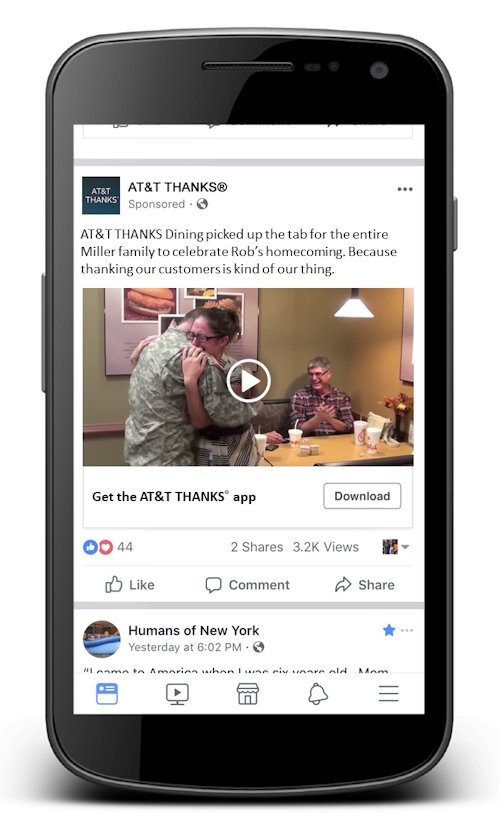 AT&T THANKS Dining Offers